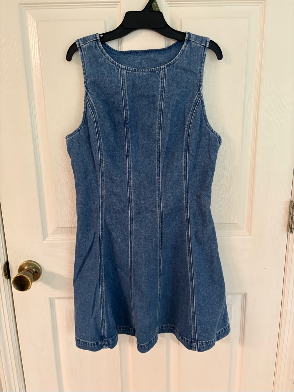 NEW American Eagle Outfitters Denim A-Line Sleeveless Dress in Blue